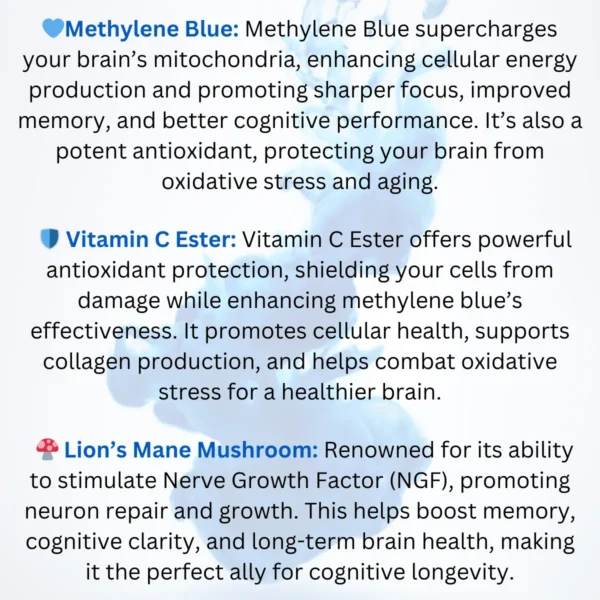 Neuro Blue Clarity Methylene Blue Capsules Ingredients