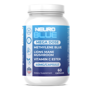 MEGA DOSE CAPSULES (40mg Methelyne Blue + Lions Mane + Vitamin C Ester)